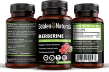 Berberine HCL, 1200mg per Serving, 90 Capsules