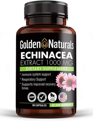 Echinacea Extract, 1000mg per Serving, 90 Capsules