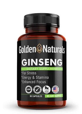 Ginseng - Korean Red Panax Ginseng 1000 MG, 80% Ginsenosides, 90 Veggie Capsules