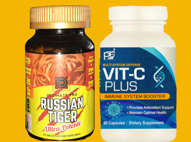 Immune System Booster Combo Pack (Russian Tiger and VIT-C)