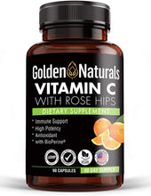 Vitamin C with All Natural Rose Hips, 1000mg, 90 Capsules