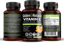 Vitamin C with All Natural Rose Hips, 1000mg, 90 Capsules